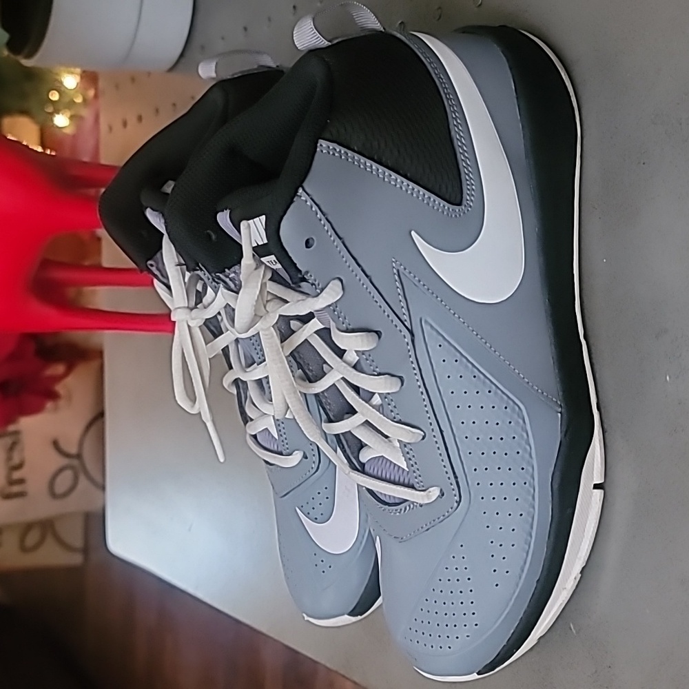 Nike Black and Gray High-Top Sneakers